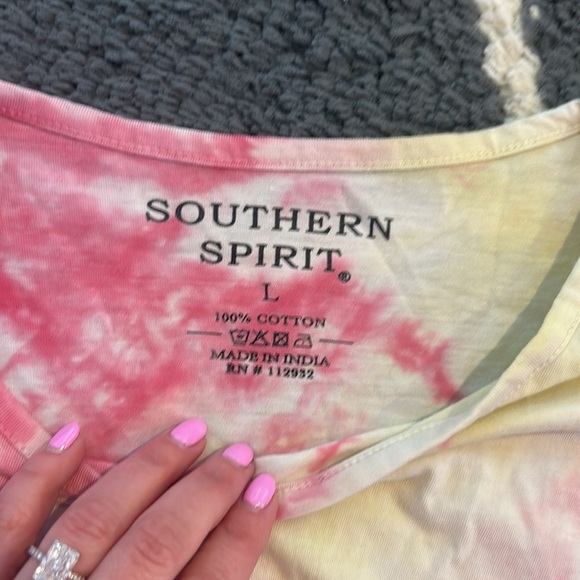 Crop Tie-Dye Elastic Top - Pink and Yellow - Picture 4 of 4
